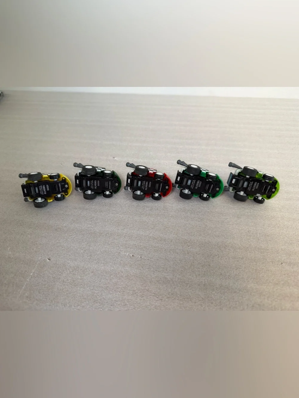 2009 Nintendo Mario Kart Mini Pull-back Racers Set of 5